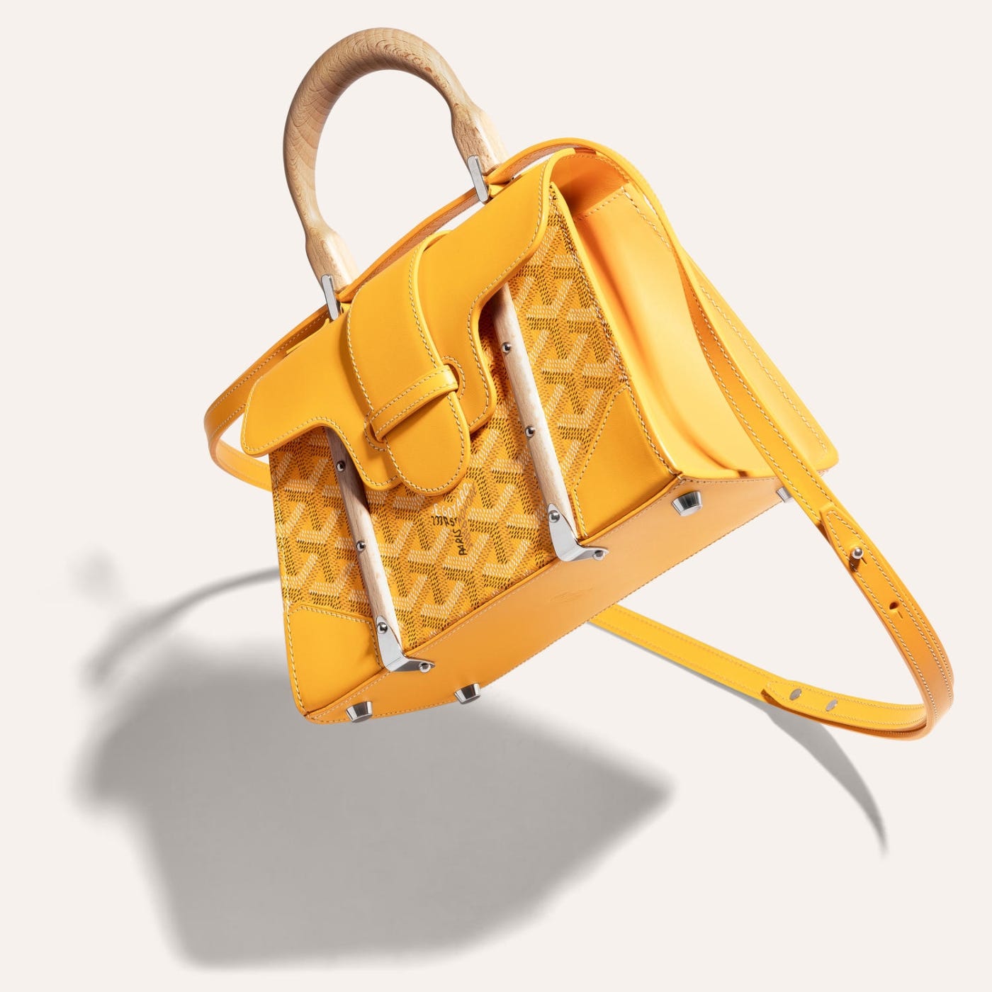 Goyard Saigon Structured Mini Bag Yellow - Image 5